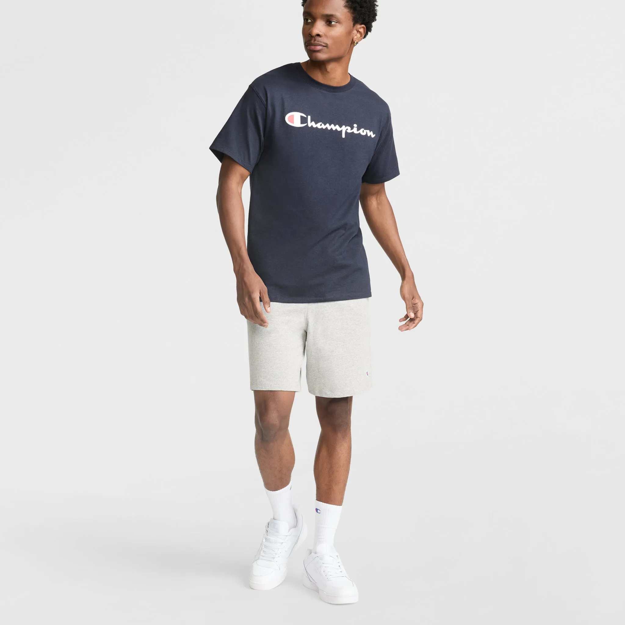 Classic Graphic T-Shirt, Script Logo Urban Street Style