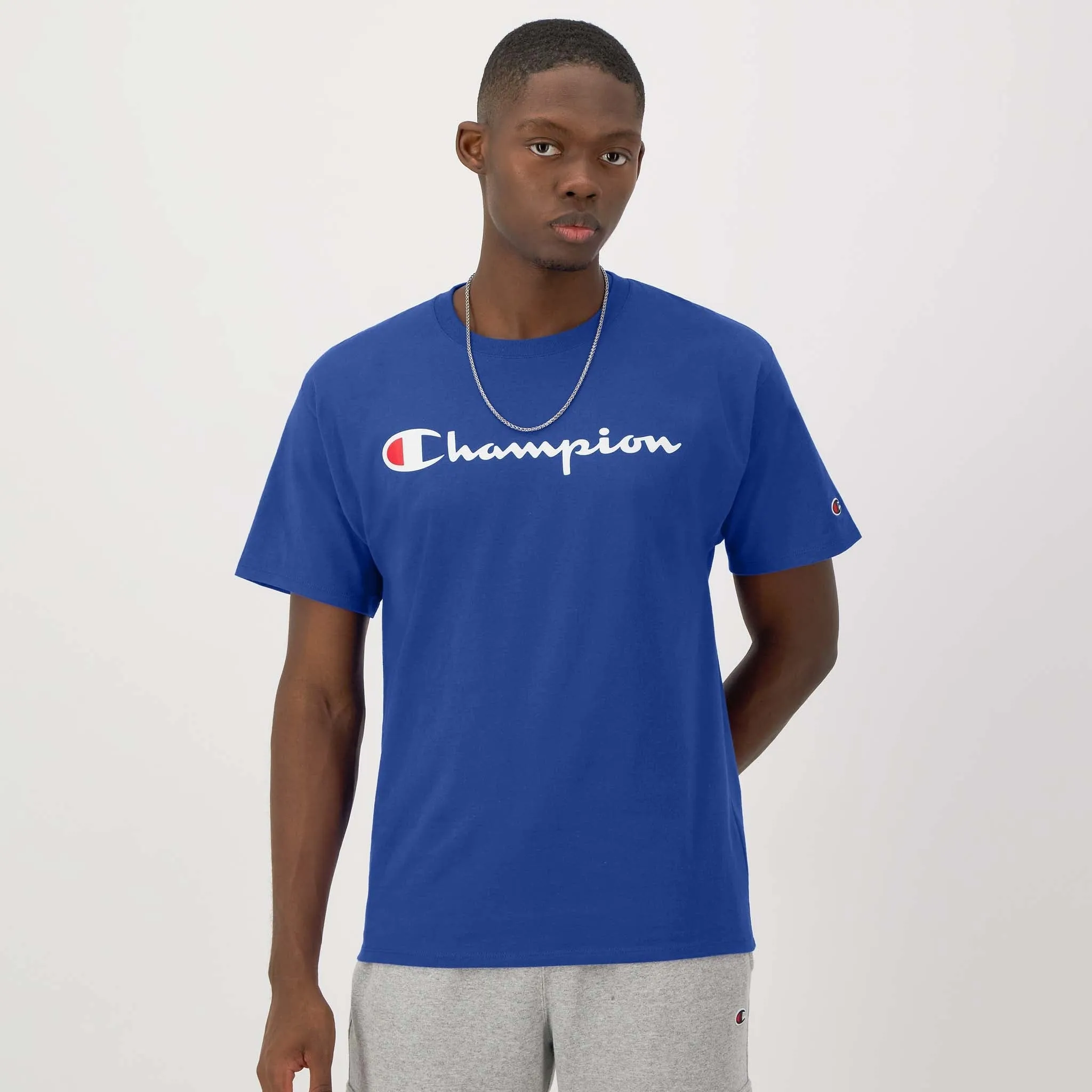 Classic Graphic T-Shirt, Script Logo Urban Street Style