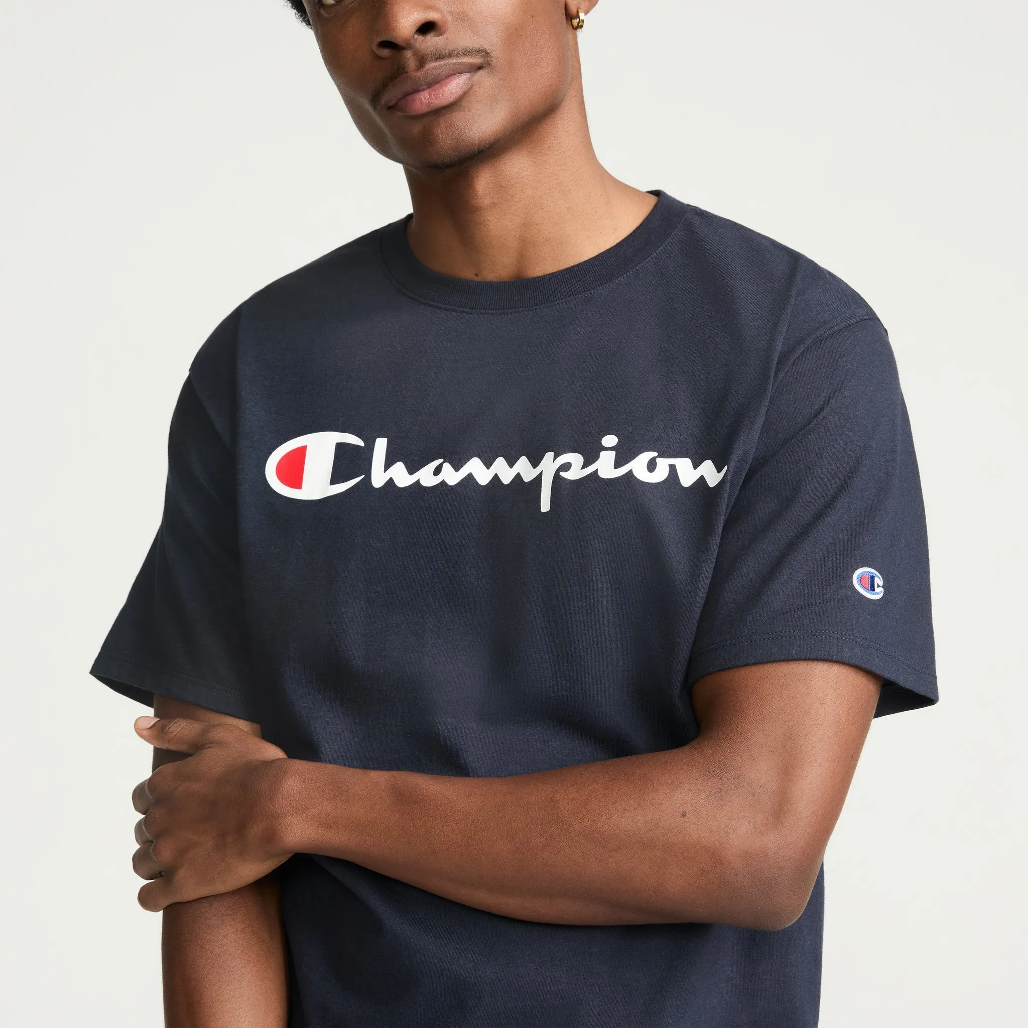 Classic Graphic T-Shirt, Script Logo Urban Street Style