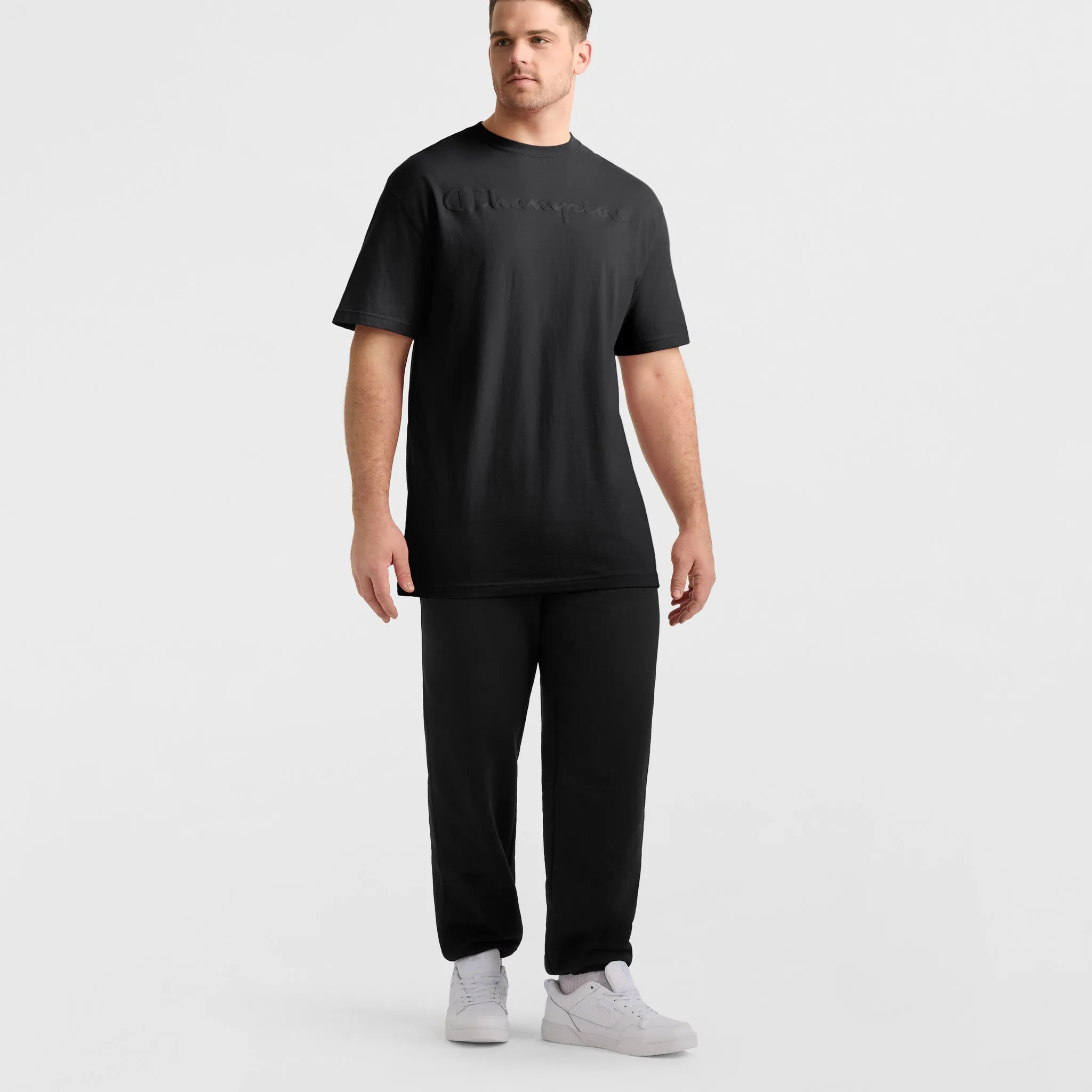 Classic Graphic T-Shirt, Tonal Script Logo - Big & Tall Urban Street Style