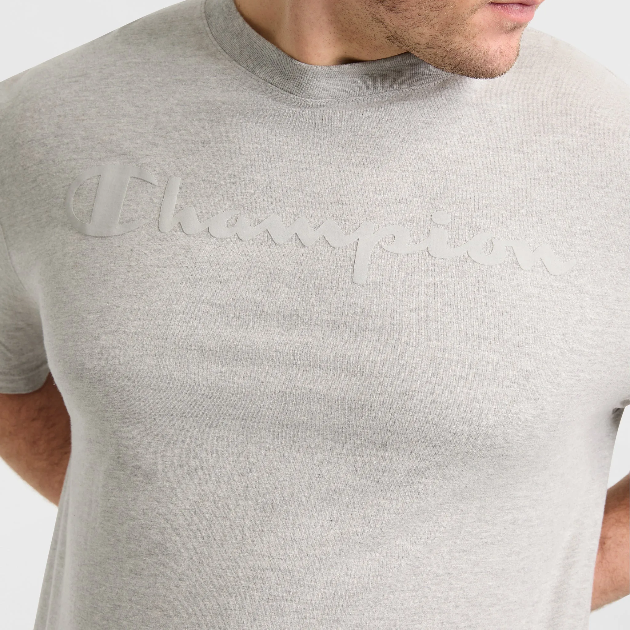 Classic Graphic T-Shirt, Tonal Script Logo - Big & Tall Urban Street Style