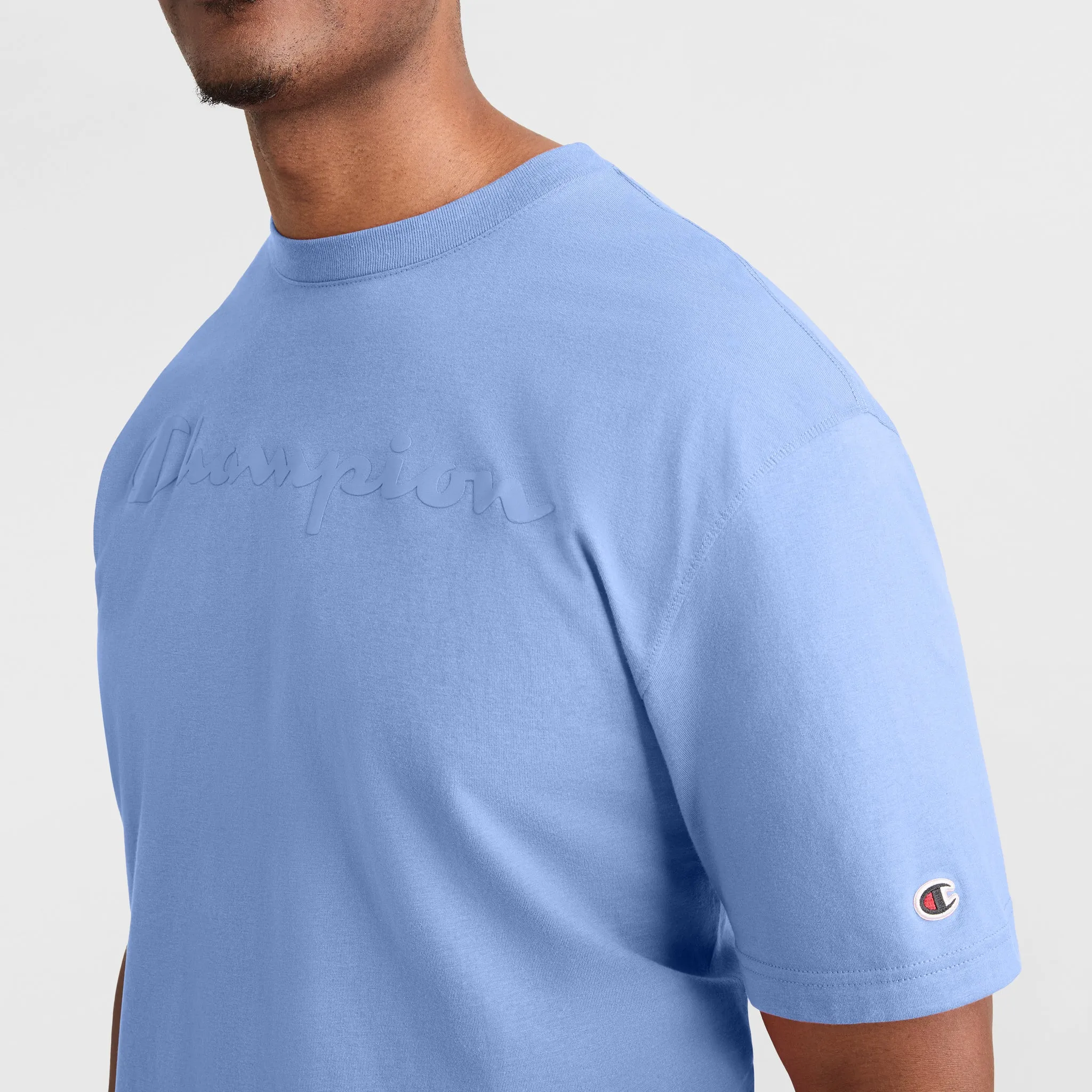 Classic Graphic T-Shirt, Tonal Script Logo - Big & Tall Urban Street Style