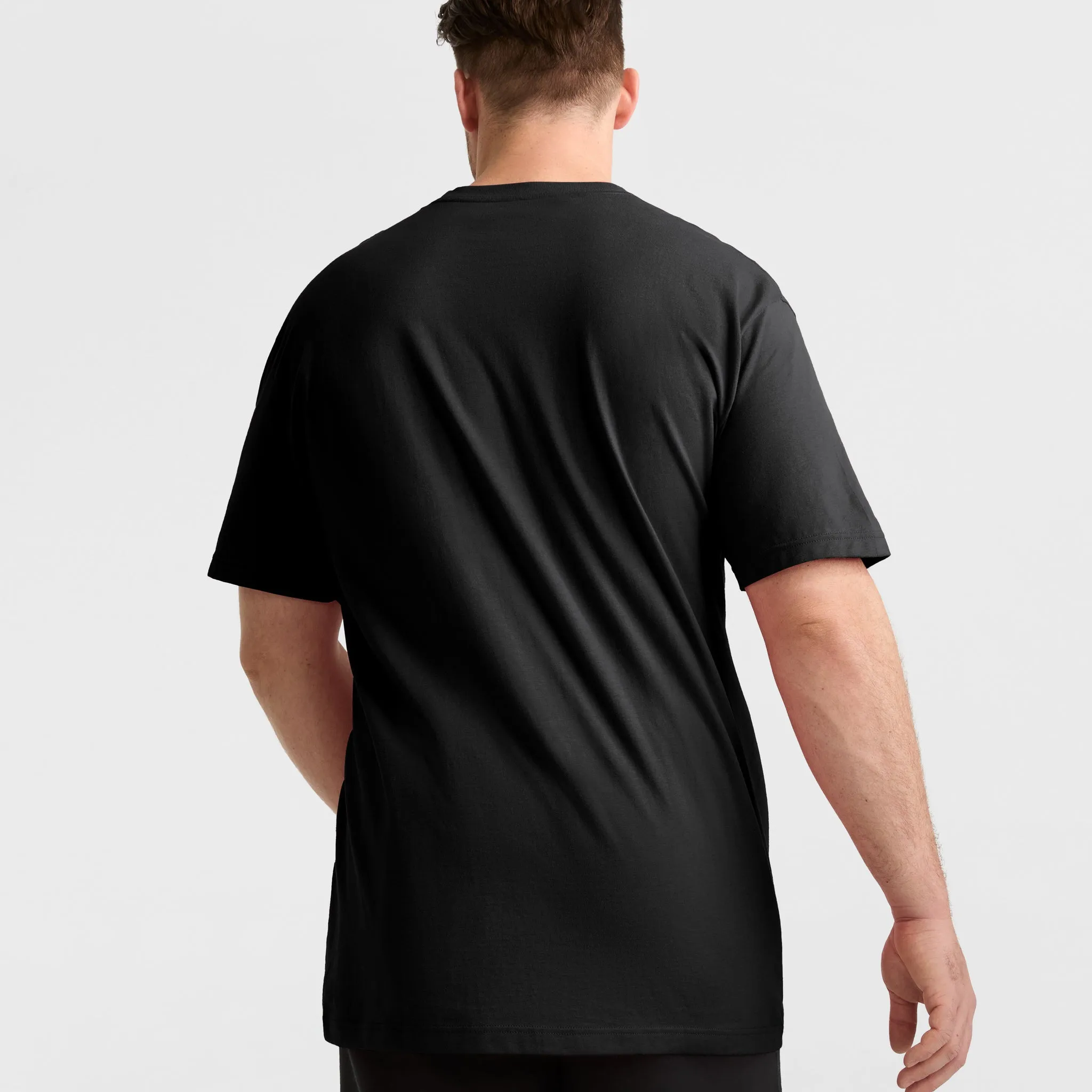 Classic Graphic T-Shirt, Tonal Script Logo - Big & Tall Urban Street Style