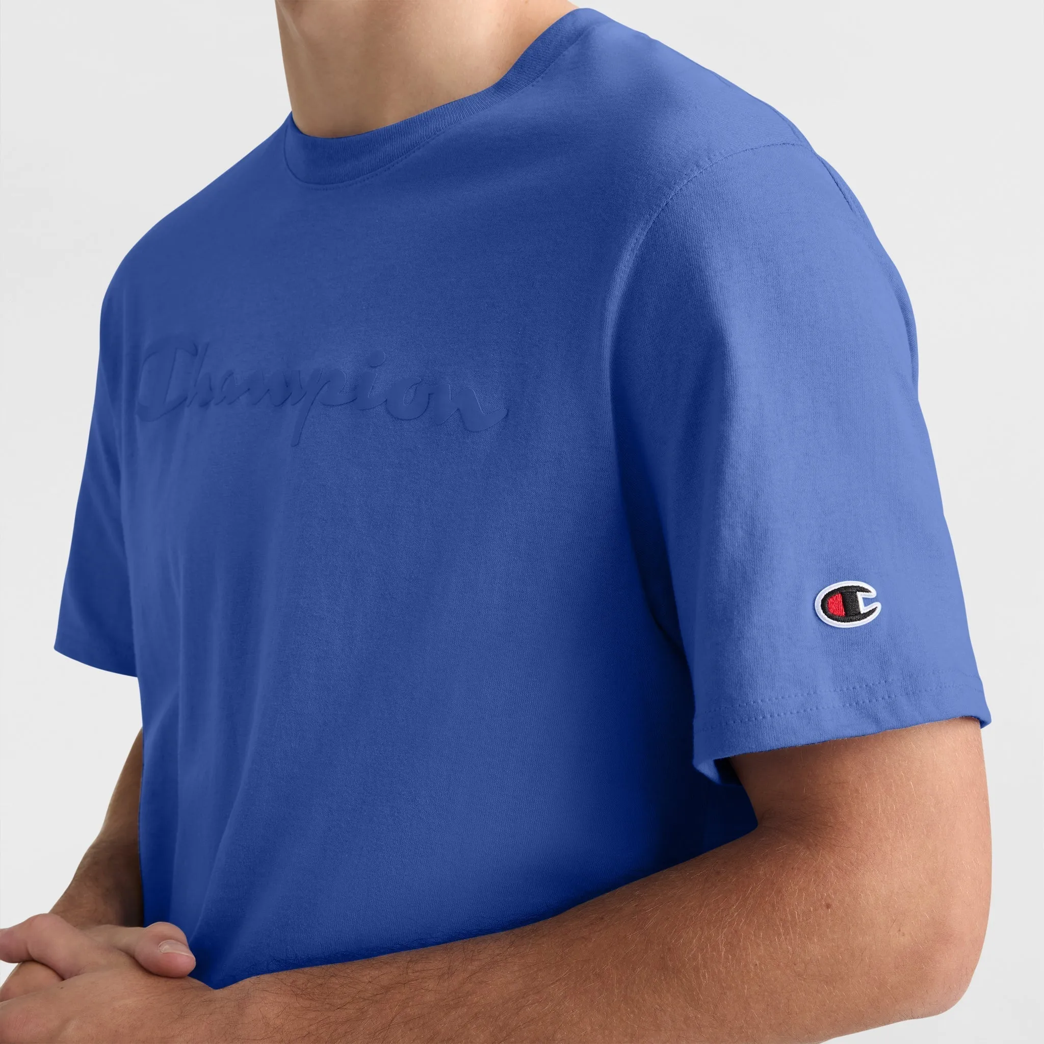 Classic Graphic T-Shirt, Tonal Script Logo Urban Street Style