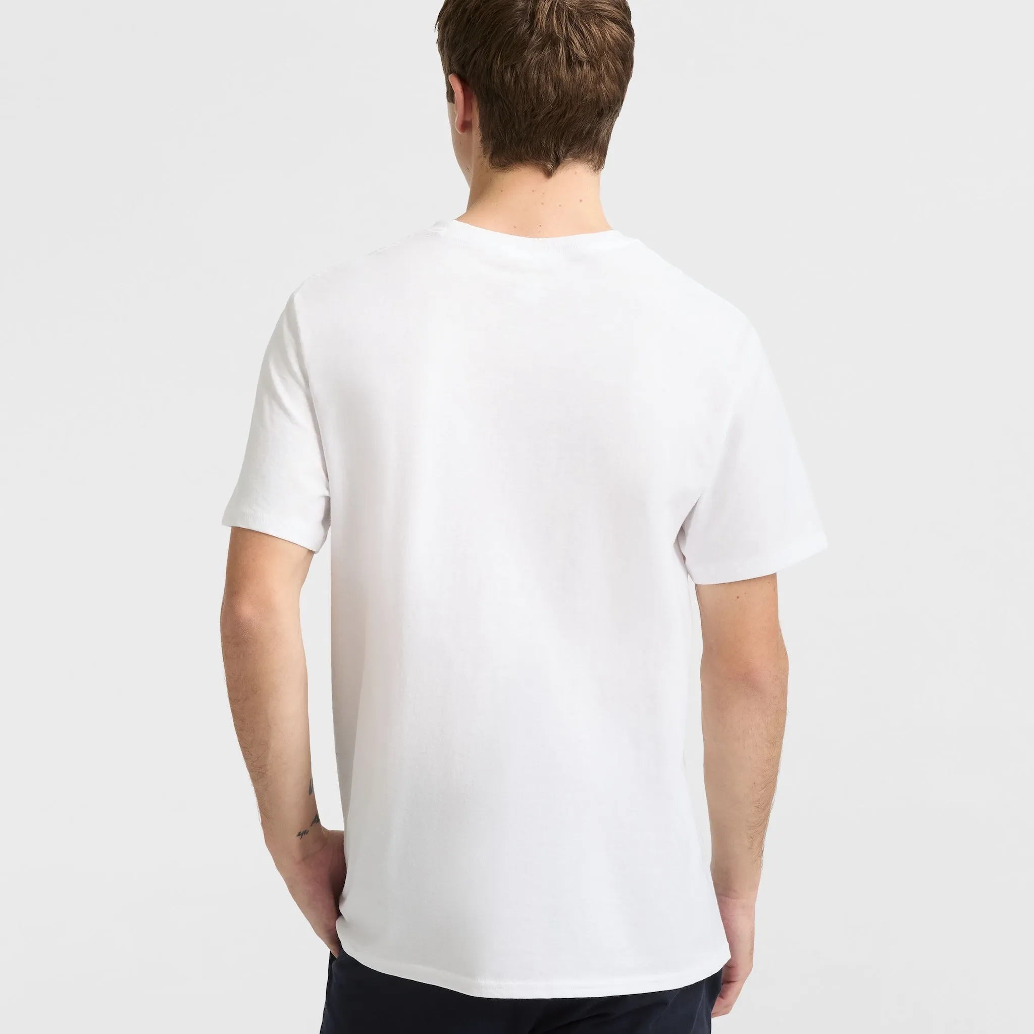 Classic Graphic T-Shirt, Tonal Script Logo Urban Street Style