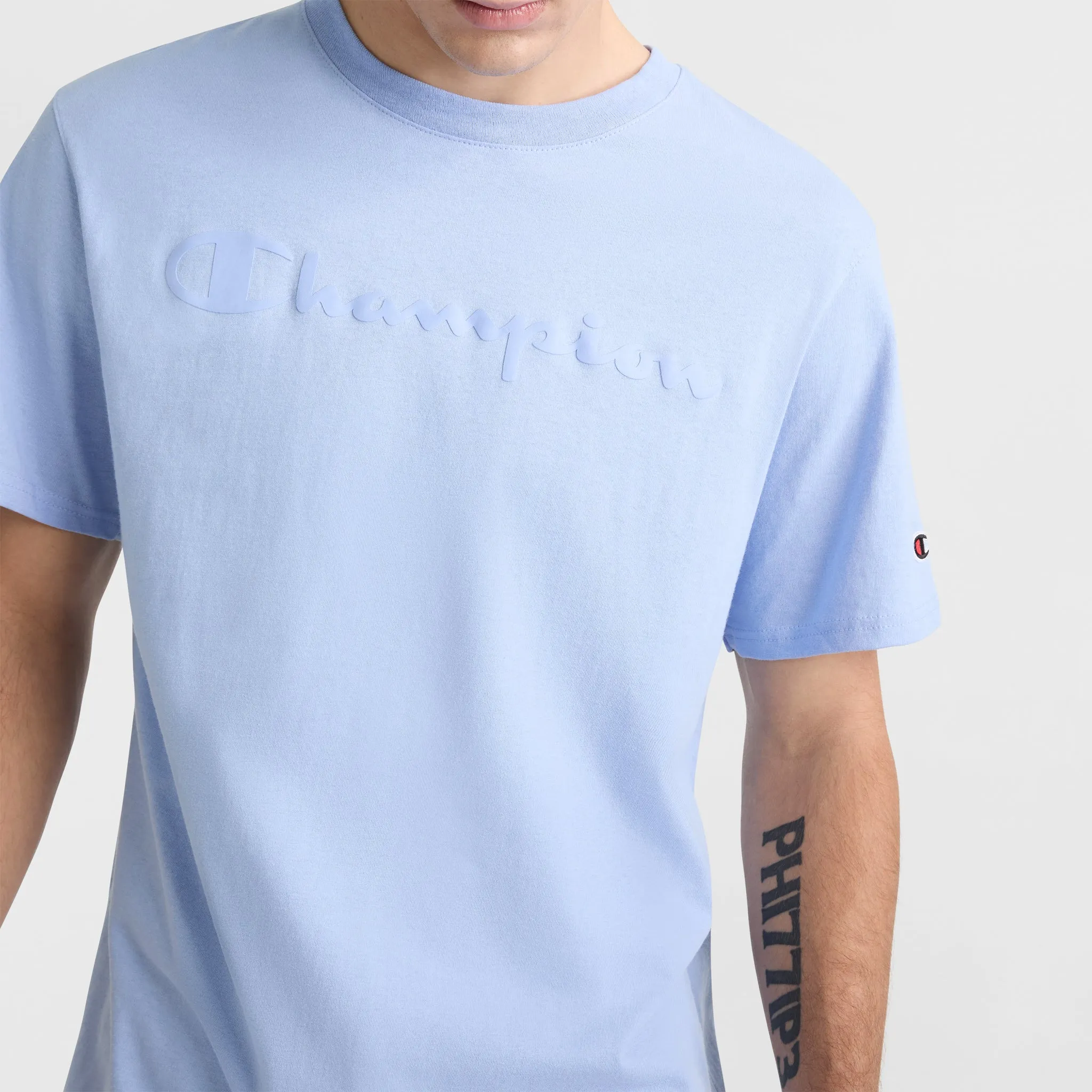 Classic Graphic T-Shirt, Tonal Script Logo Urban Street Style