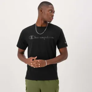 Classic Graphic T-Shirt, Tonal Script Logo Urban Street Style