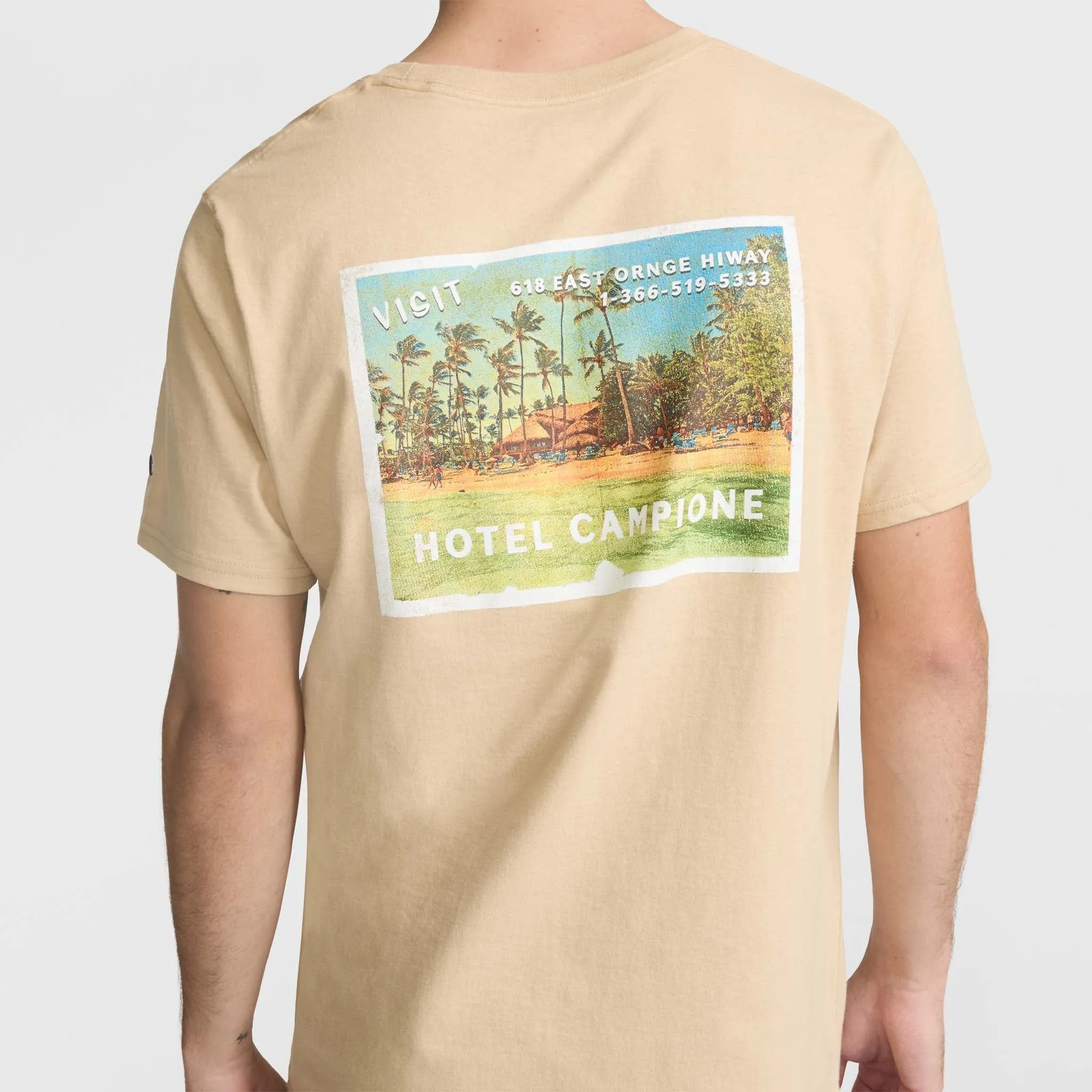 Classic Graphic T-Shirt, Tropical Post Card Urban Street Style