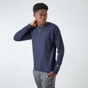 Classic Long Sleeve T-Shirt, Embroidered C Logo Urban Street Style