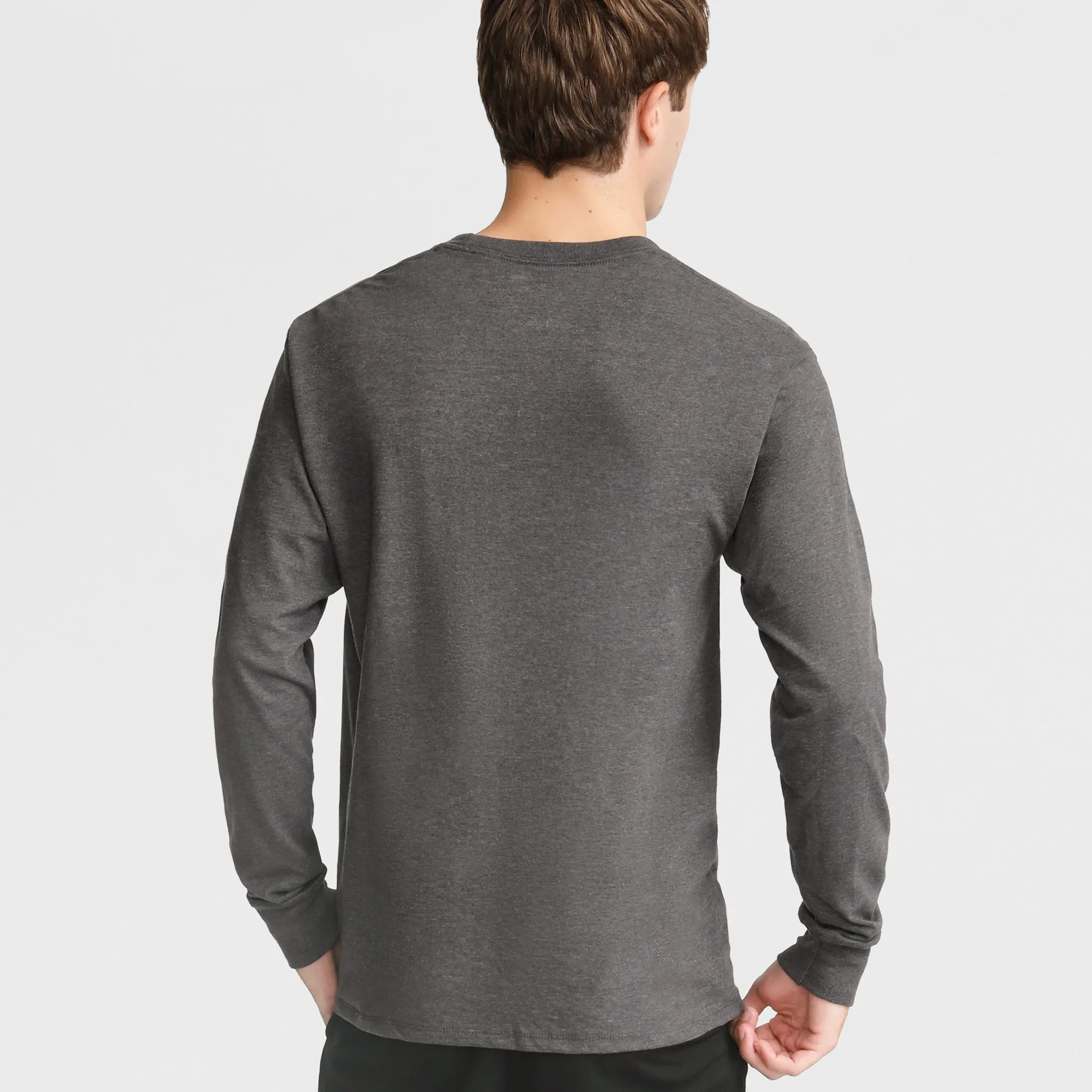 Classic Long Sleeve T-Shirt, Embroidered C Logo Urban Street Style