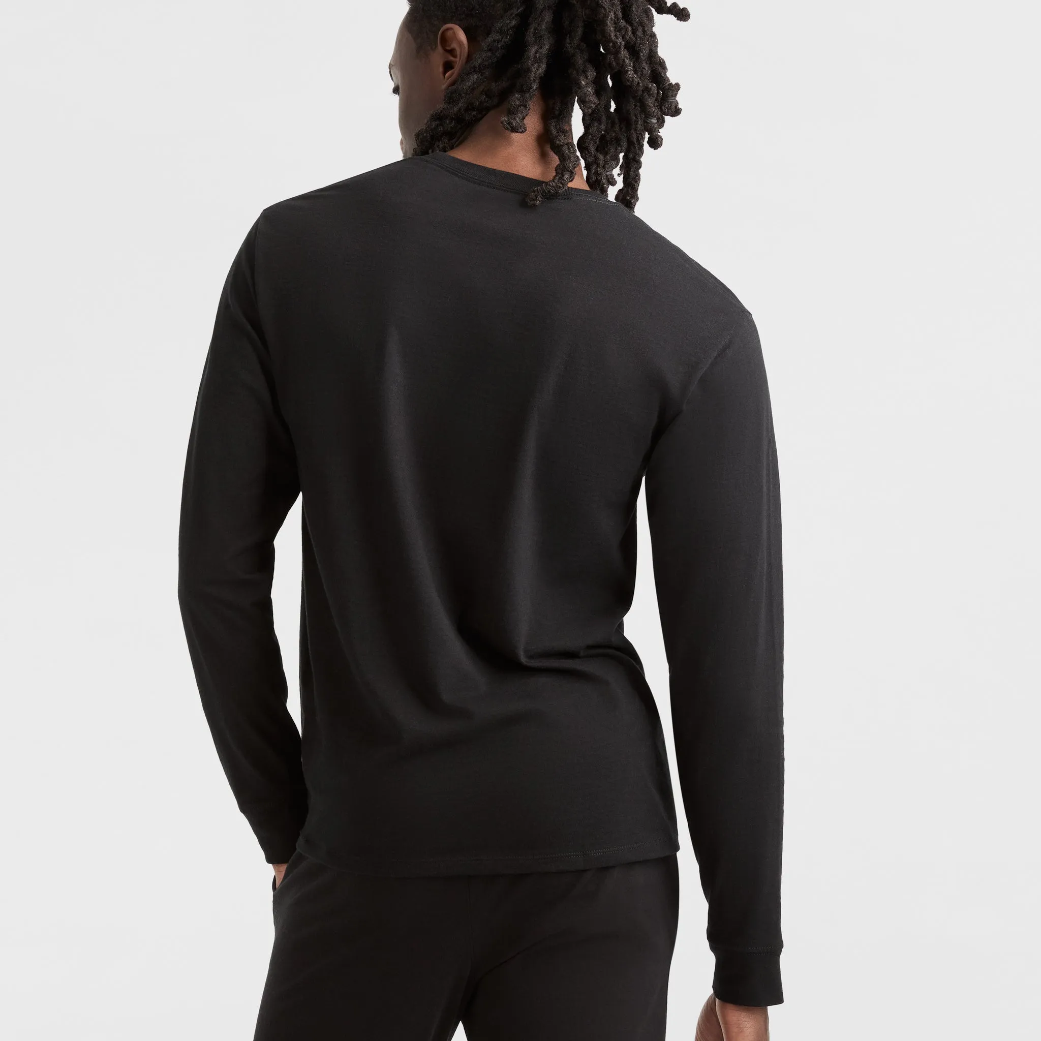 Classic Long Sleeve T-Shirt, Embroidered C Logo Urban Street Style