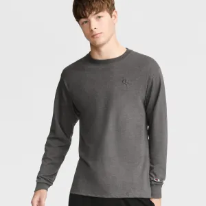 Classic Long Sleeve T-Shirt, Embroidered C Logo Urban Street Style