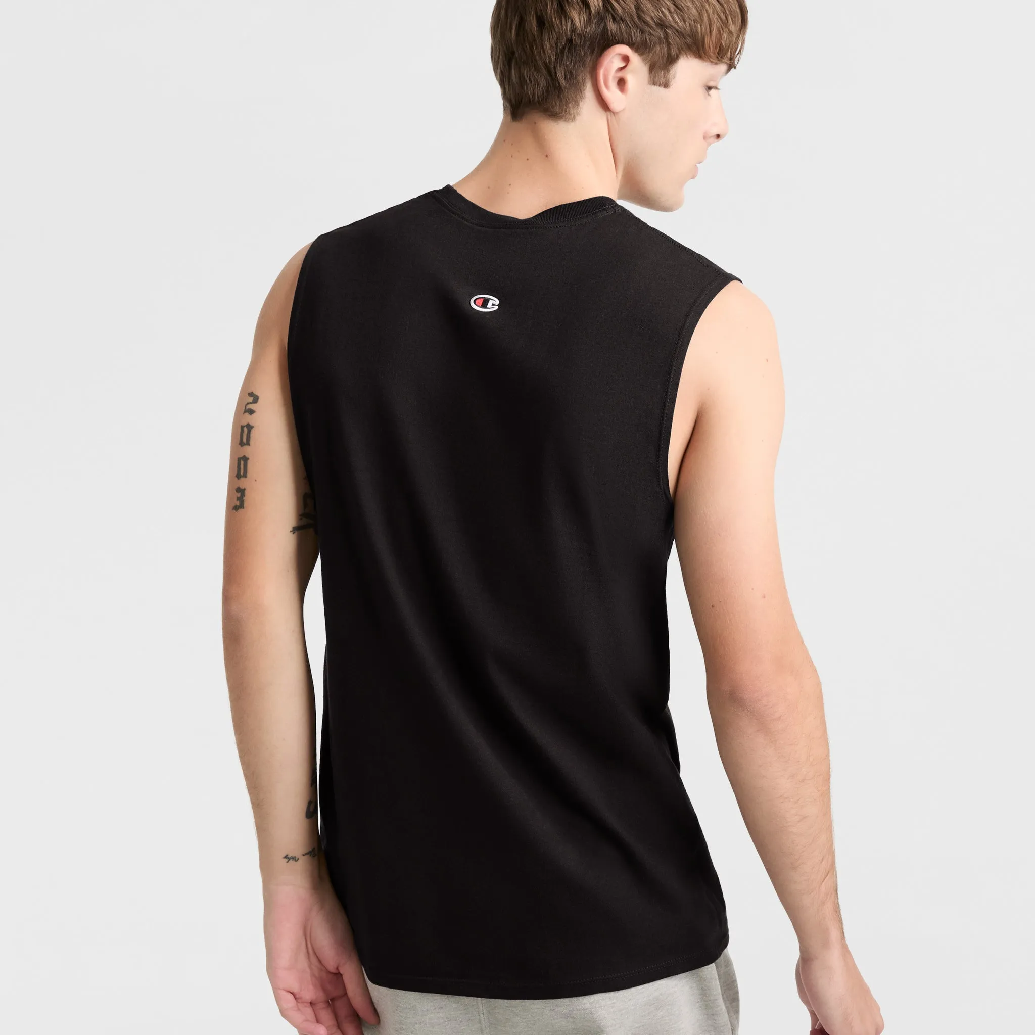 Classic Muscle Tank, Script Logo Urban Street Style
