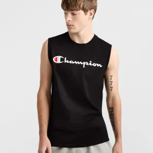 Classic Muscle Tank, Script Logo Urban Street Style