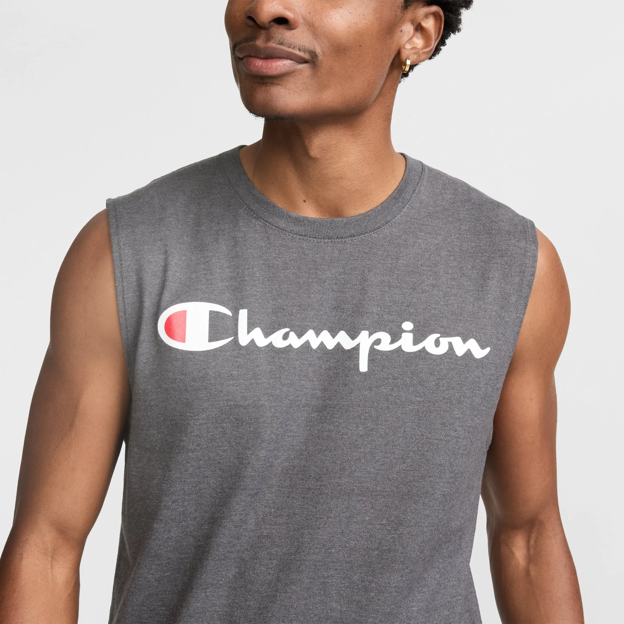 Classic Muscle Tank, Script Logo Urban Street Style