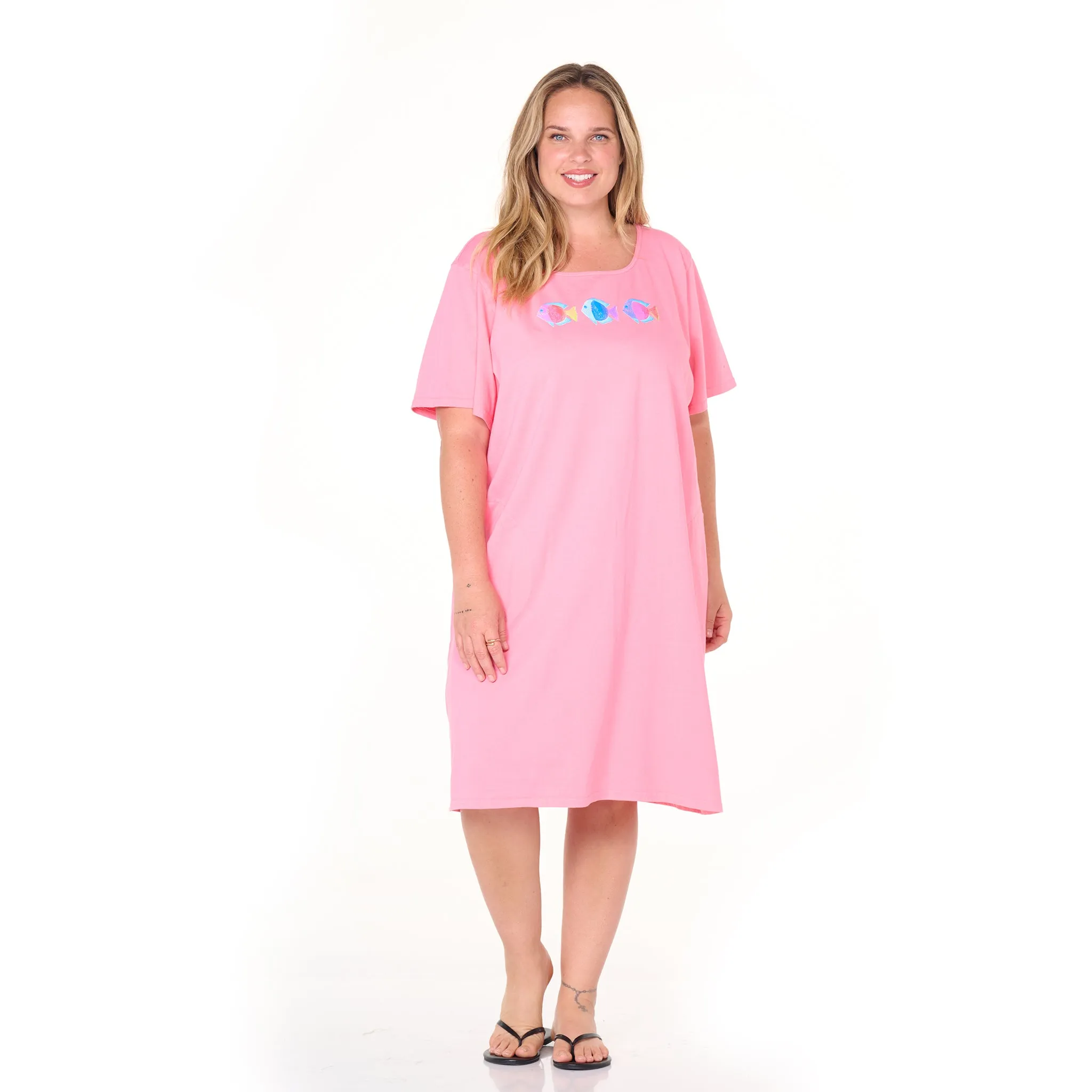 Colorful Fish Sanibel Dress | Plus Size Weekend Relaxed Look