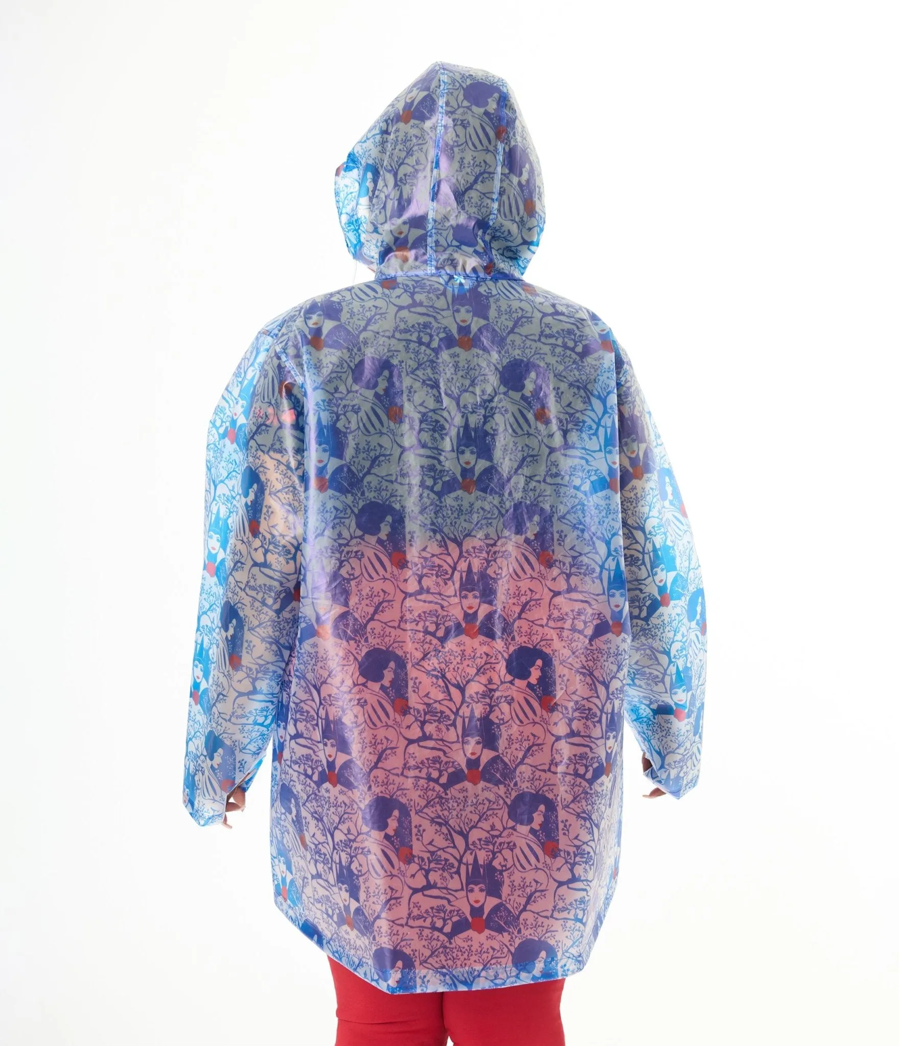 Disney's Snow White Collection by Unique Vintage Plus Size Snow White Print Hooded Raincoat Easy Date Night