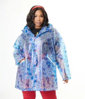 Disney's Snow White Collection by Unique Vintage Plus Size Snow White Print Hooded Raincoat Easy Date Night