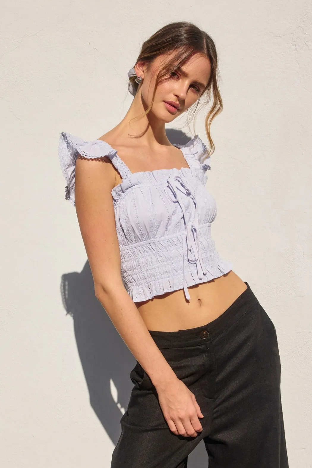 Dolly Smocked Top Everyday Casual Look