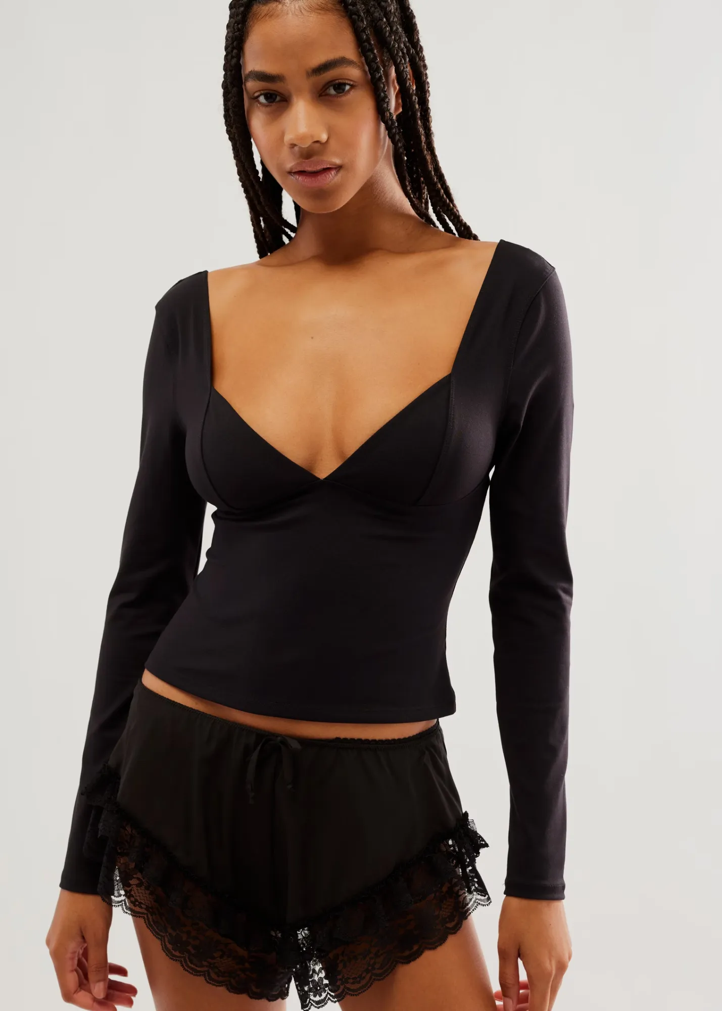 Duo Corset Long Sleeve Everyday Casual Look