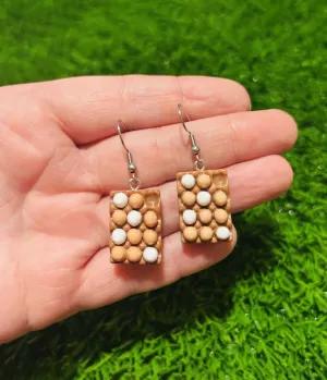Egg Carton Earrings Everyday Chic