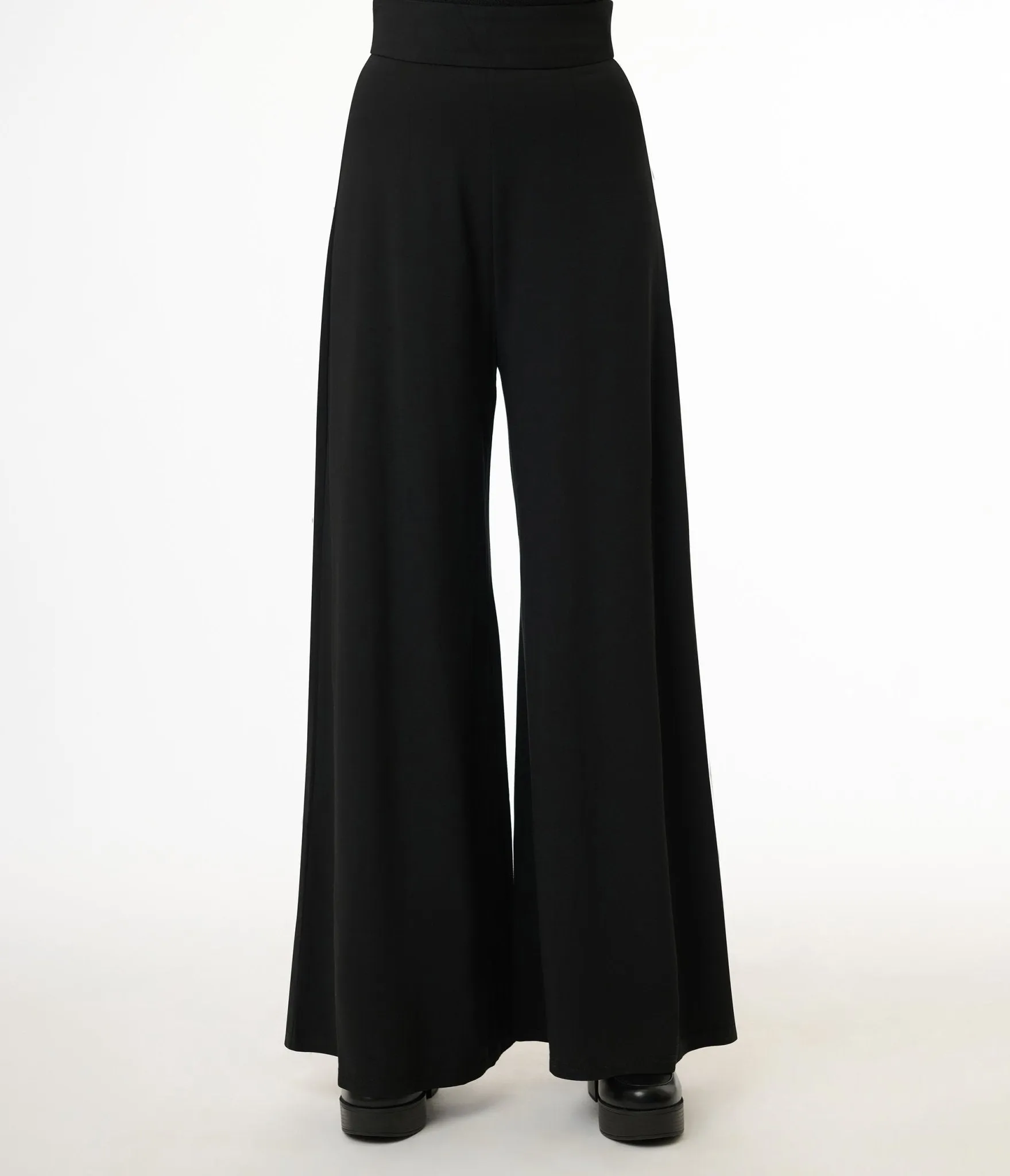 Elle Rebel Black Mystic Night Palazzo Pants Comfortable Travel Wear