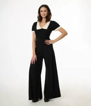 Elle Rebel Black Mystic Night Palazzo Pants Comfortable Travel Wear