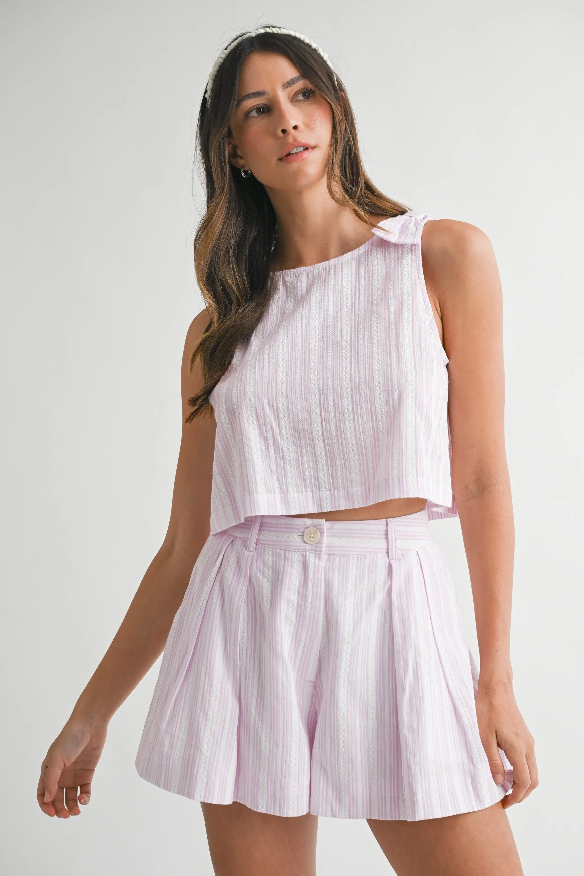 Elodie Pin Stripe Top Summer Festival Tee