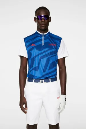 Fabien USA GOLF Mockneck Polo Office Smart Casual