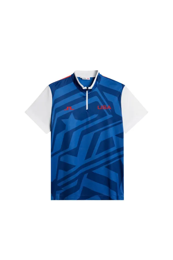 Fabien USA GOLF Mockneck Polo Office Smart Casual
