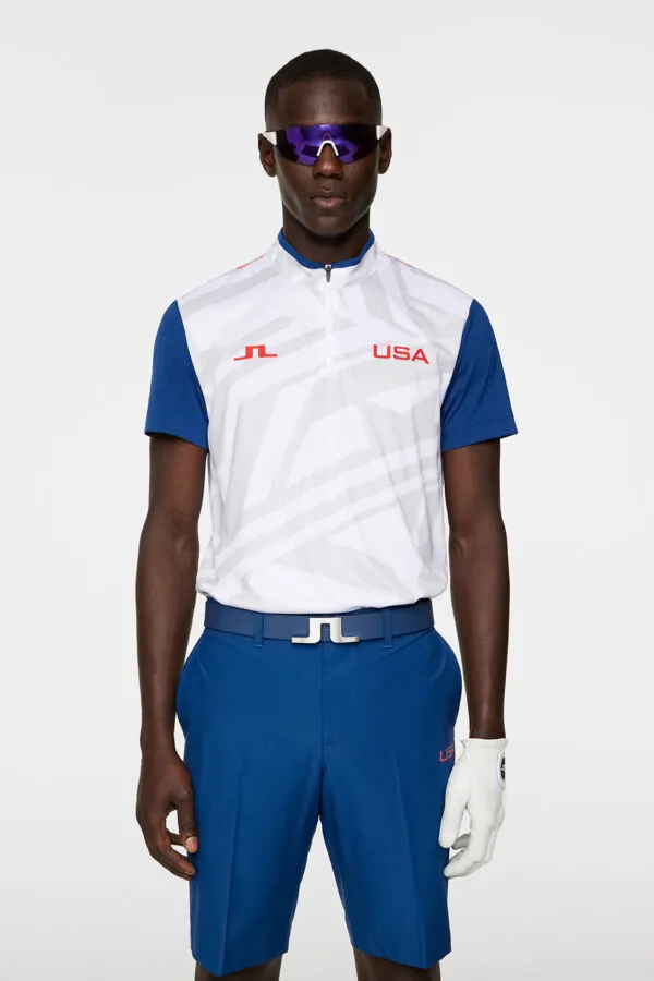 Fabien USA GOLF Mockneck Polo Office Smart Casual