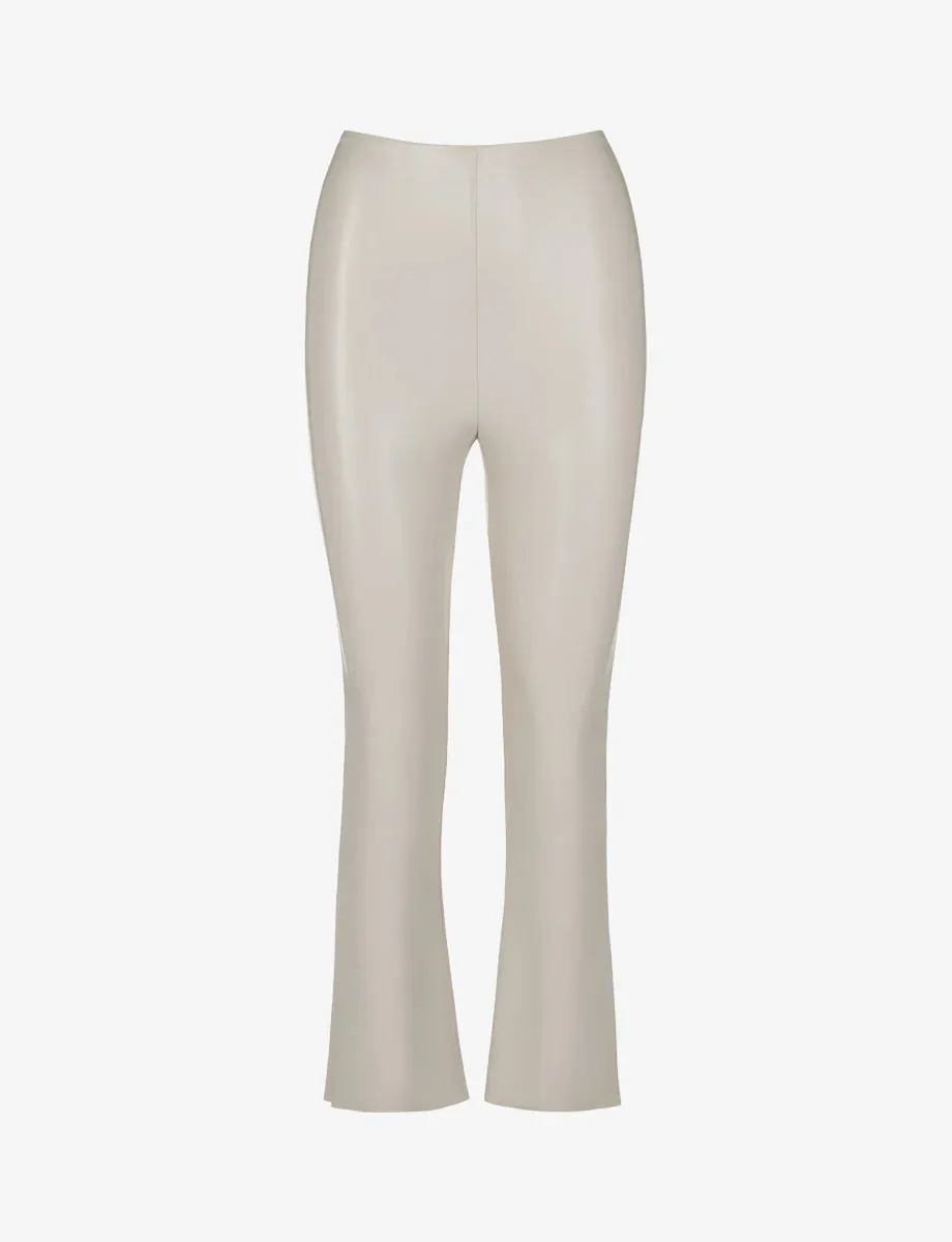 Faux Leather Crop Flae High Performance Wear