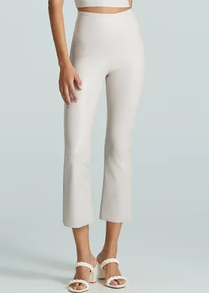 Faux Leather Crop Flae High Performance Wear