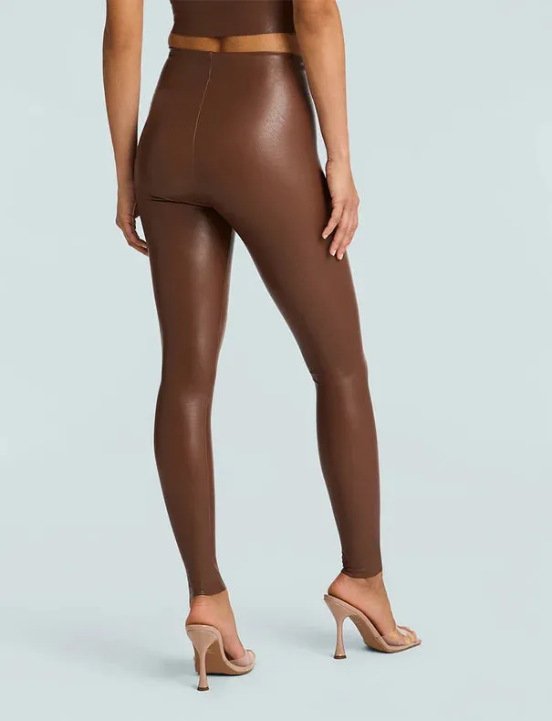 Faux Leather Legging High Performance Wear