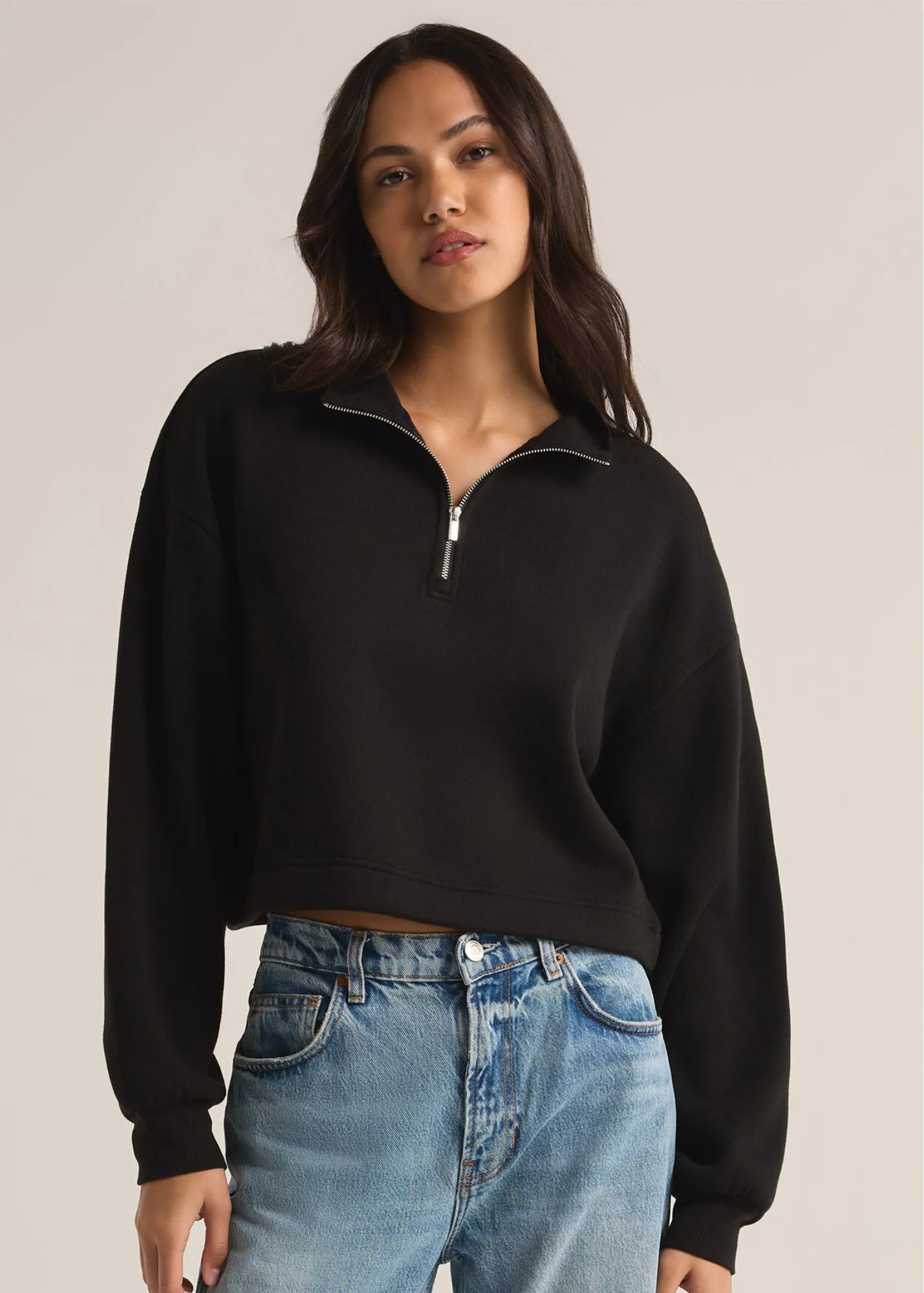 Feeling The Moment Sweatshirt Everyday Casual Look