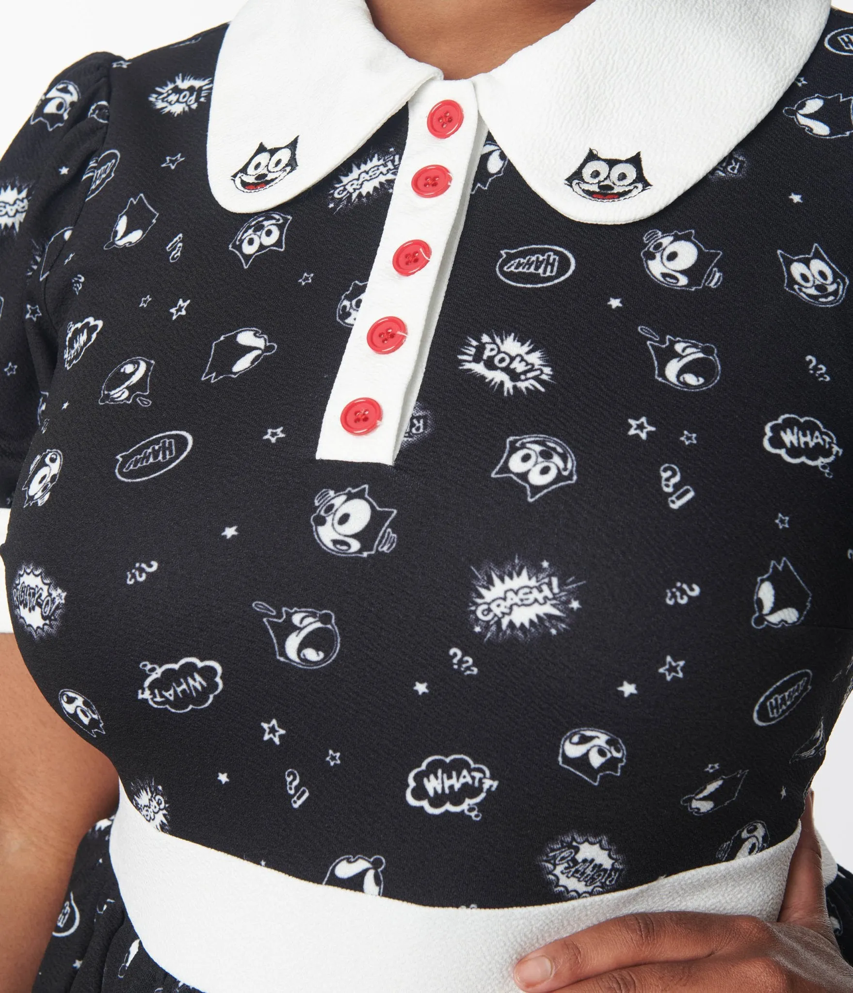 Felix the Cat x Unique Vintage Felix Comic Flare Dress Casual Everyday Look