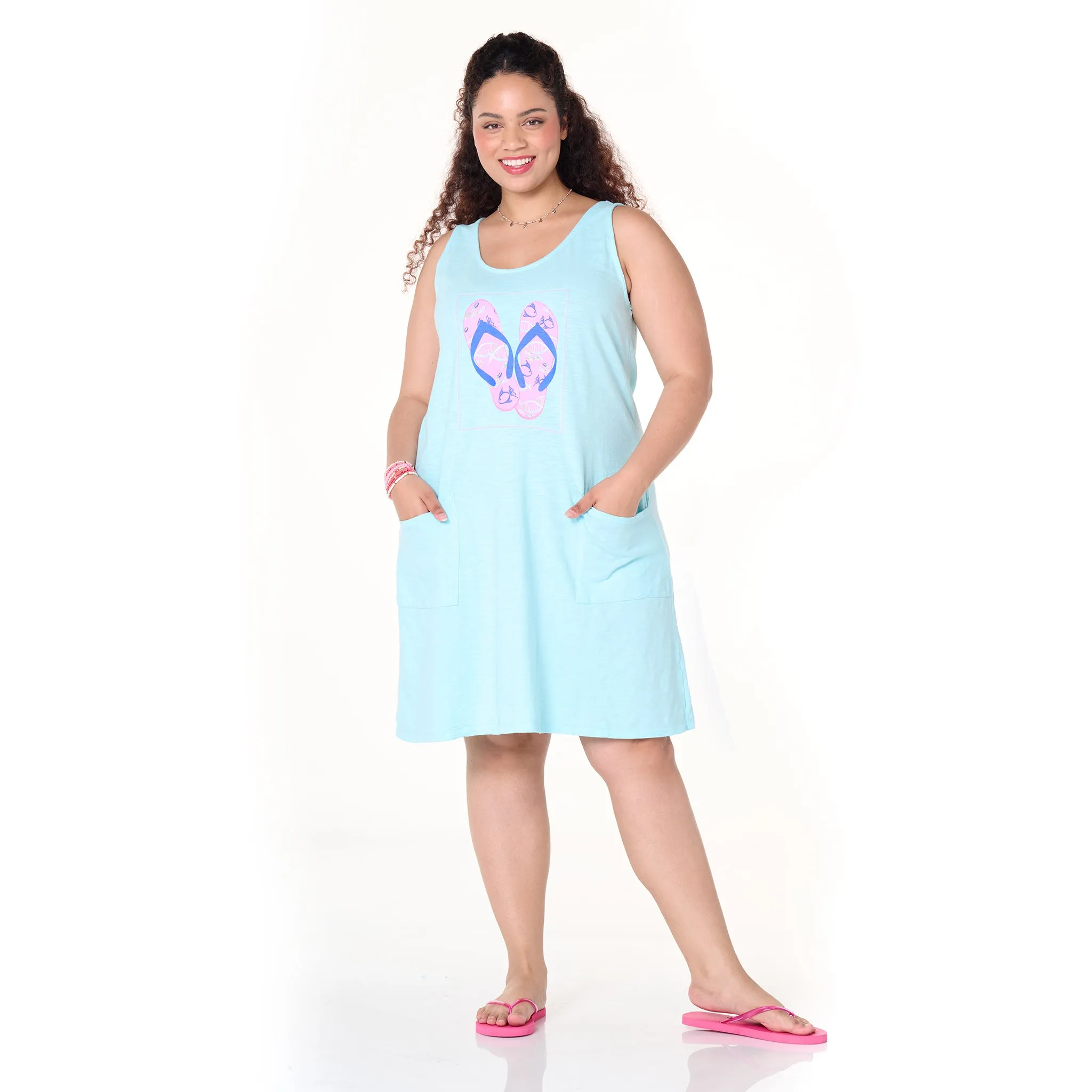 Fishy Flop Drape Dress | Plus Size Weekend Relaxed Look