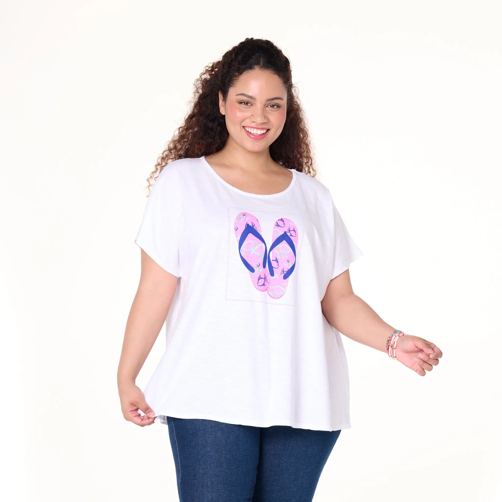 Fishy Flop Keepsake T | Plus Size Weekend Relaxed Look
