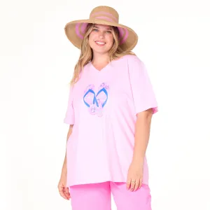 Fishy Flop V-Neck T | Plus Size Weekend Relaxed Look