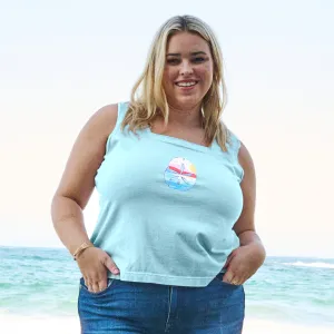 Freedom Sand Dollar Boxy Tank | Plus Size Weekend Relaxed Look