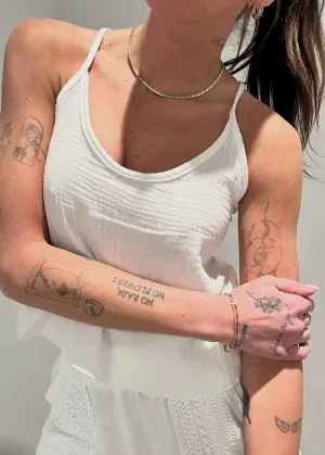 Gauze and Crochet Tank Summer Festival Tee