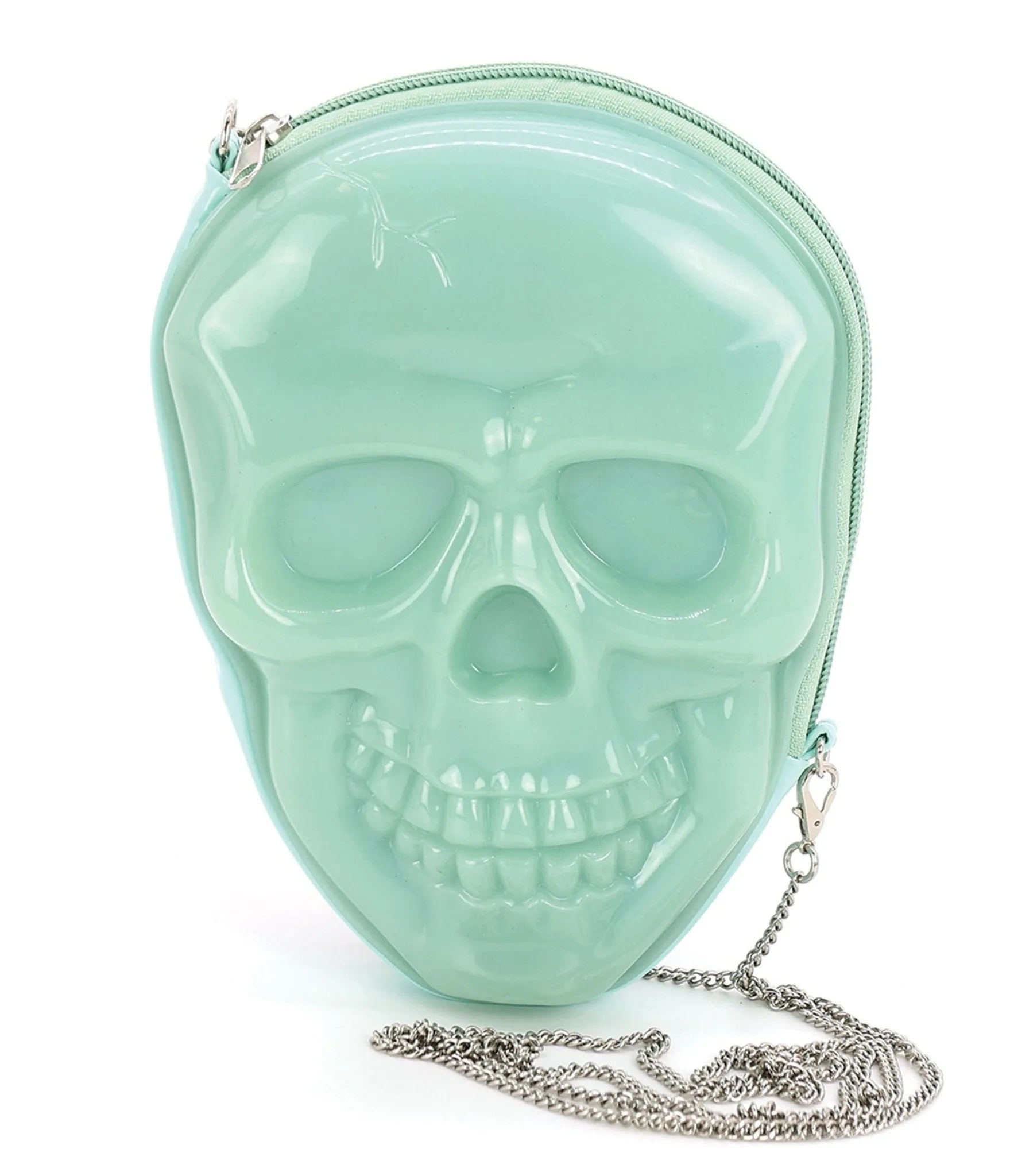 Glows in the Dark Skull Head Crossbody Bag Fun Outing