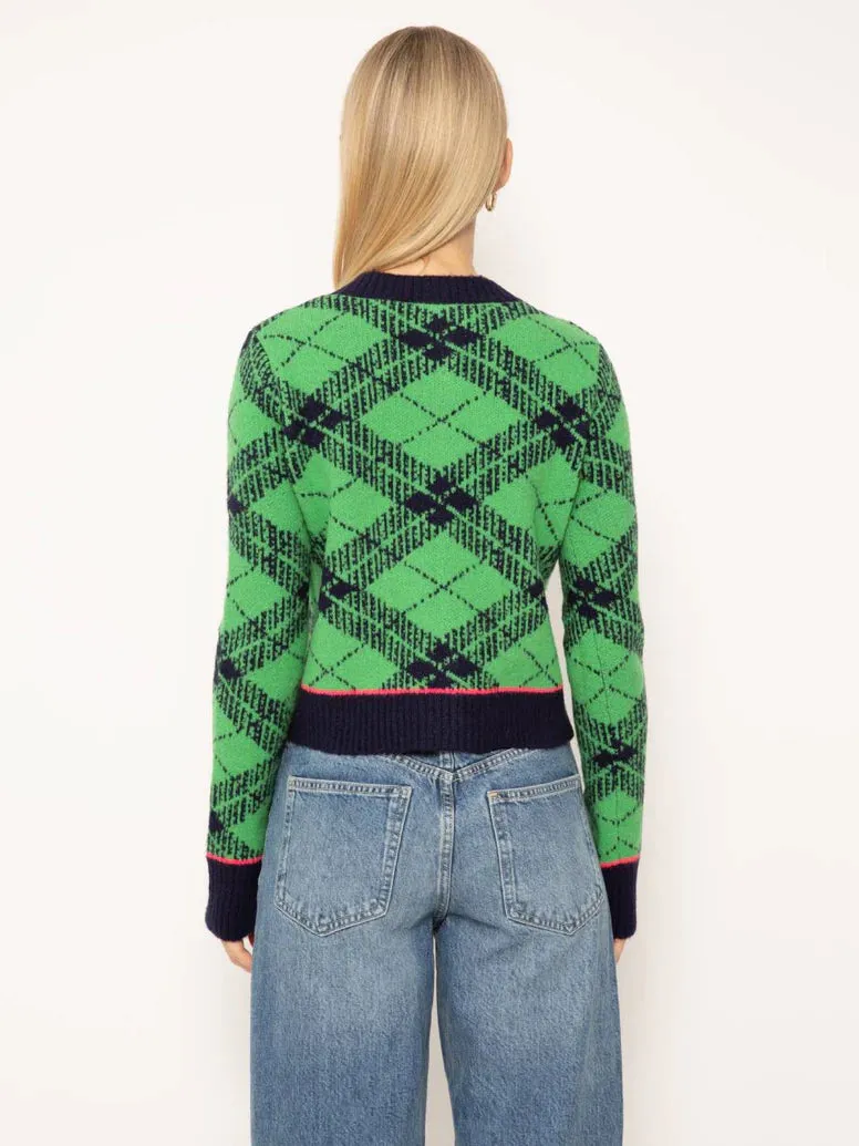 Goldie Plaid Cardigan Everyday Casual Look