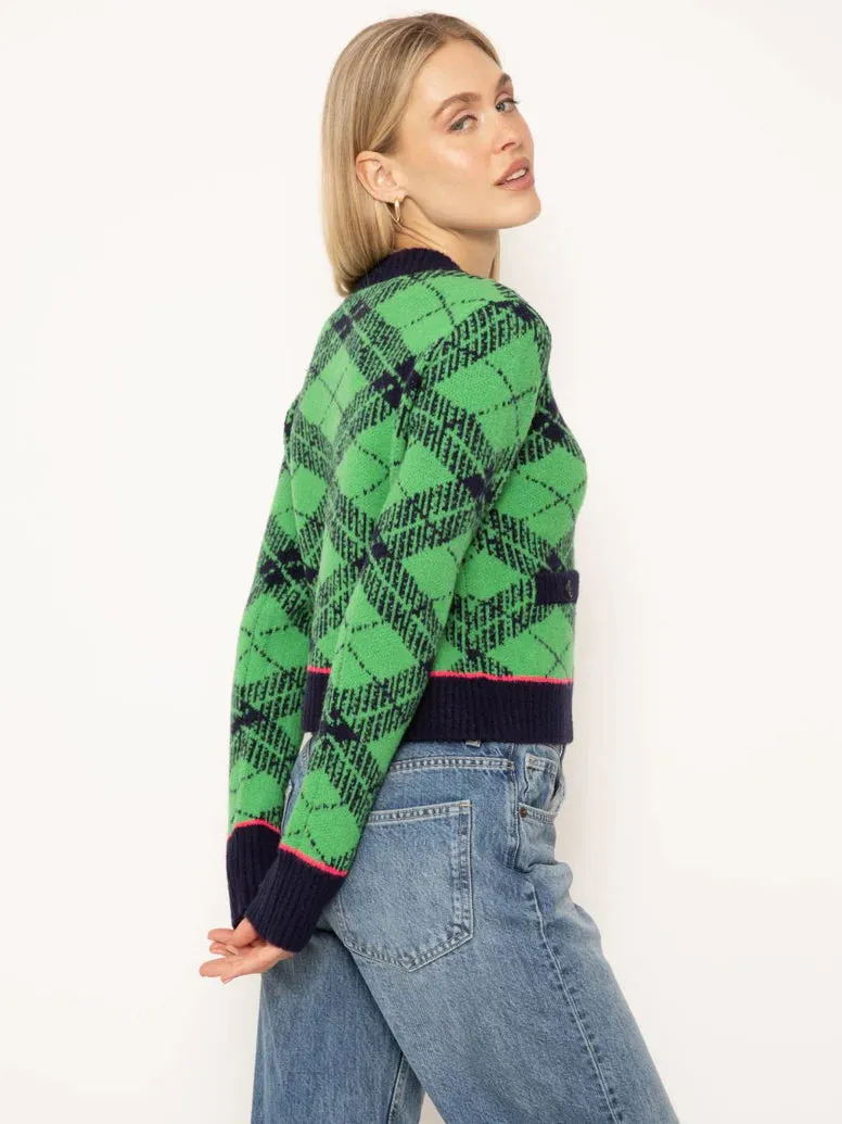 Goldie Plaid Cardigan Everyday Casual Look