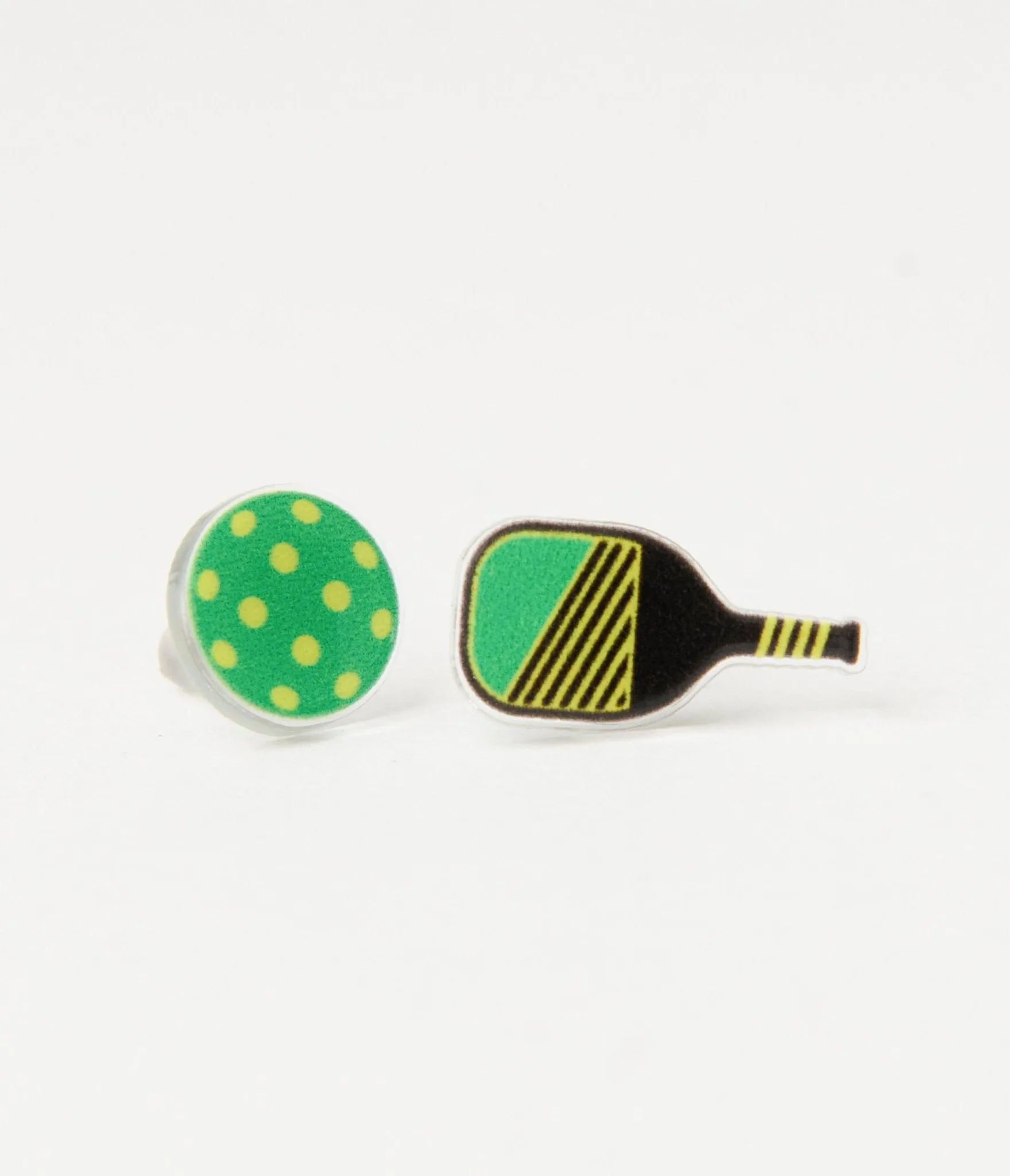 Green Pickleball Earrings Everyday Chic