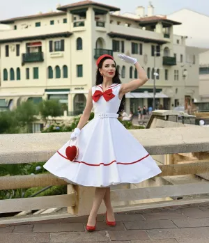 Heart My Closet 1950s Sailor Swing Dress Casual Everyday Look