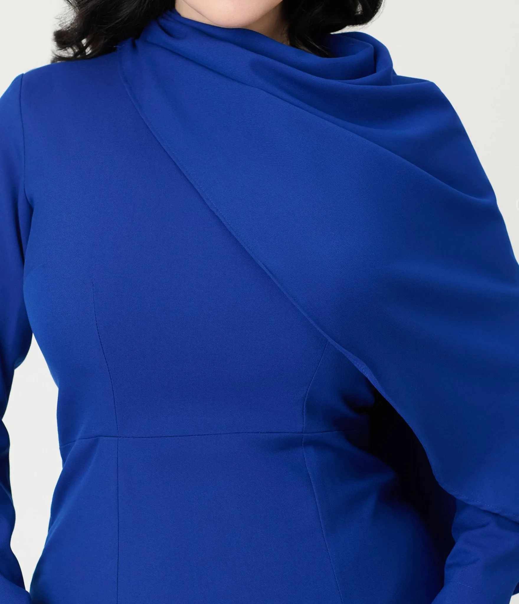 Heart My Closet Royal Blue Duchess Meghan Dress & Cape Casual Everyday Look