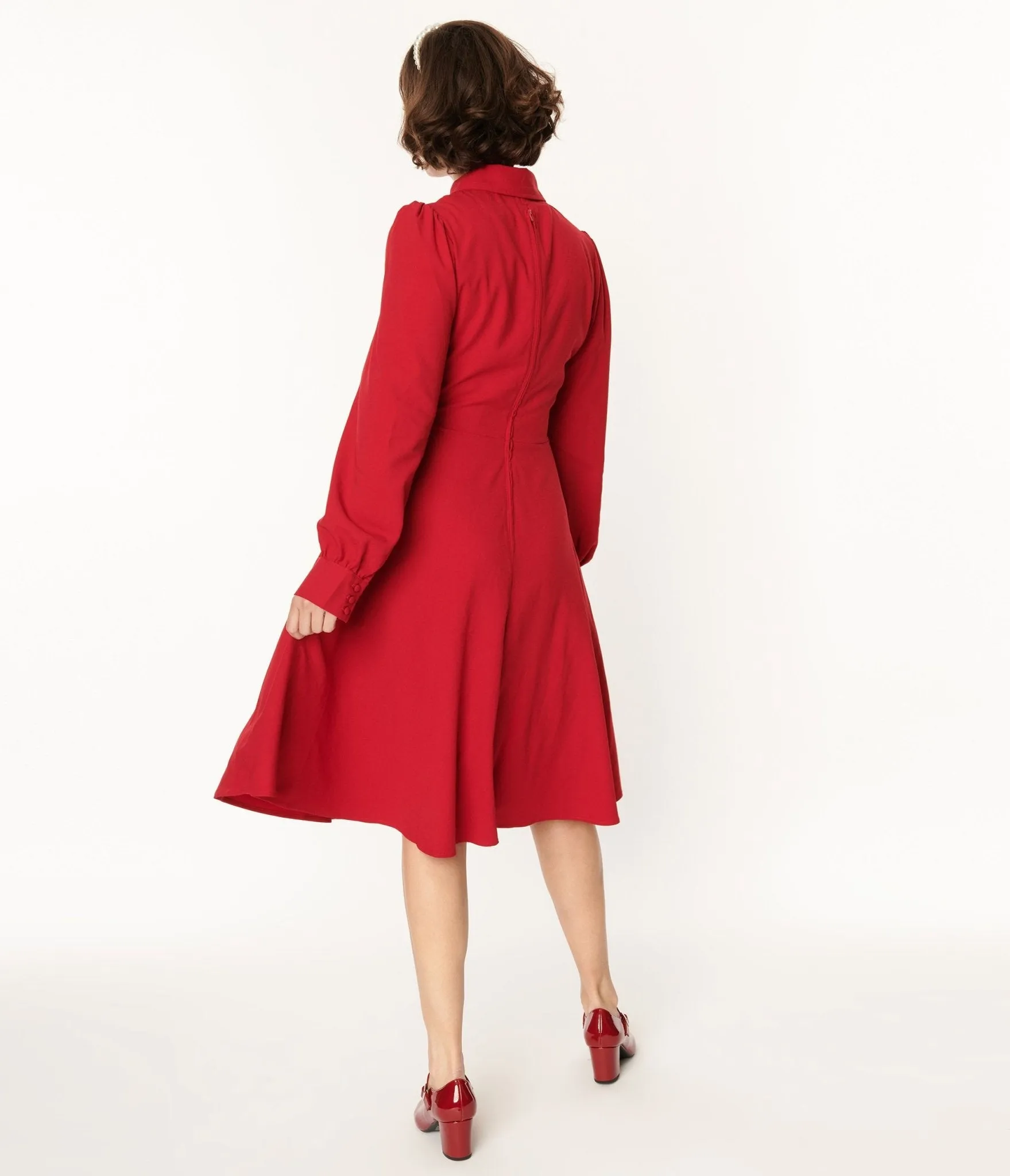Hell Bunny Red Mia Swing Dress Casual Everyday Look