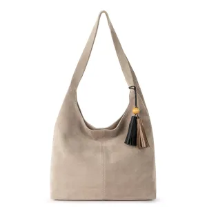 Huntley Hobo - Leather - Sand Suede City Stroll