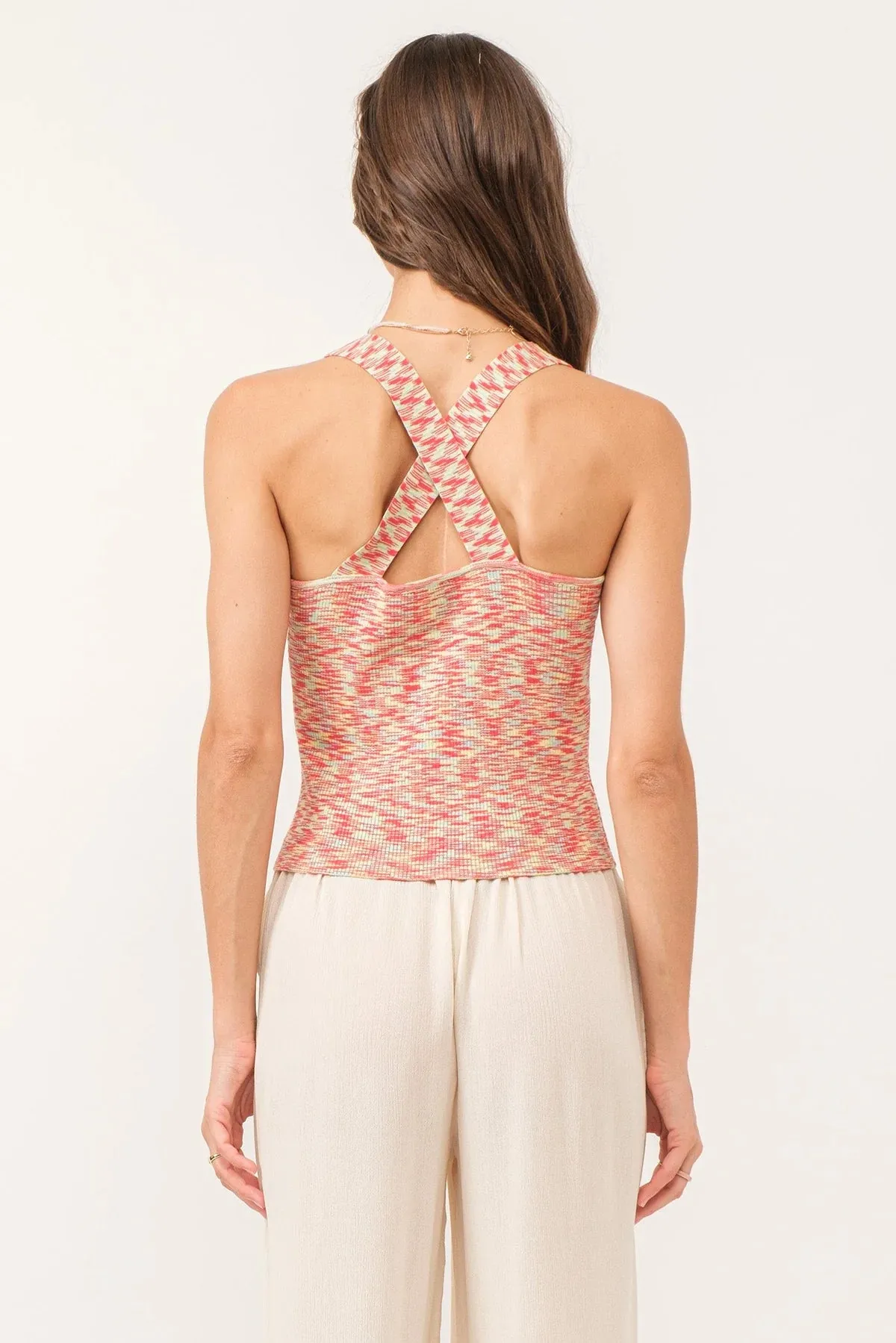 Indira Cross Back Tank Summer Festival Tee
